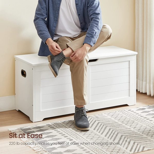 Coffre de rangement Todd - Blanc