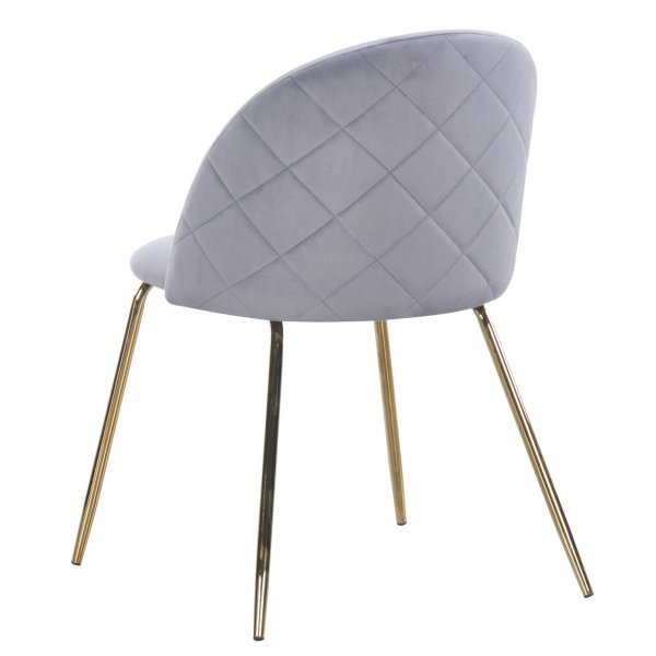 Stol grå med guldiga ben - Plaza Stol grå med guldiga ben - Plaza