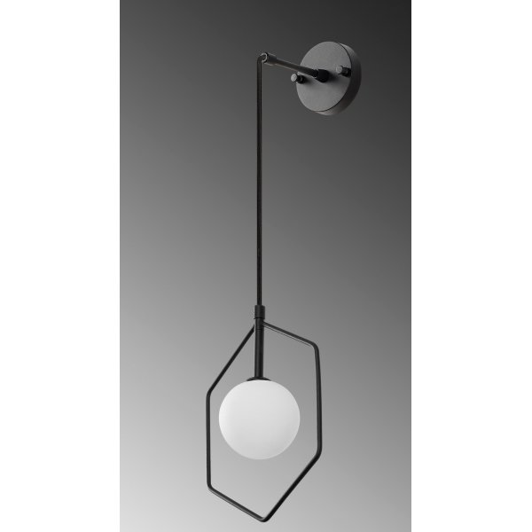 Geometri vägglampa 11105 - Svart/vit Geometri vägglampa 11105 - Svart/vit