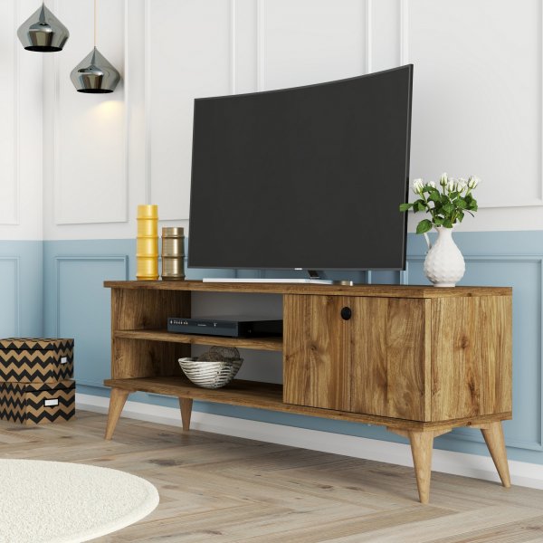 Retro TV-b�nk 120 cm - Valn�t
