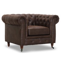 Chesterfield Cambridge Fåtölj - Vintage tyg Chesterfield Cambridge Fåtölj - Vintage tyg
