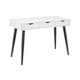 Neptun skrivbord 110x50 cm - Vit/svart