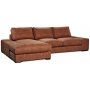 Scirocco divansoffa 3-sits XL 305 cm - Cognac vintage
