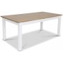 Skagen matgrupp - Skagen 180 cm matbord inklusive 6 st Alice matstolar med gr sits - Vit/ekbets