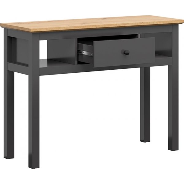 Table console Hesen 114 x 41 cm - Graphite/chne