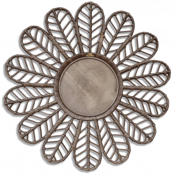 Pauwbruine ronde spiegel Ø90 cm Pauwbruine ronde spiegel Ø90 cm
