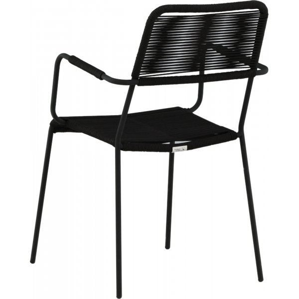 Lindos matstol - Svart Lindos matstol - Svart