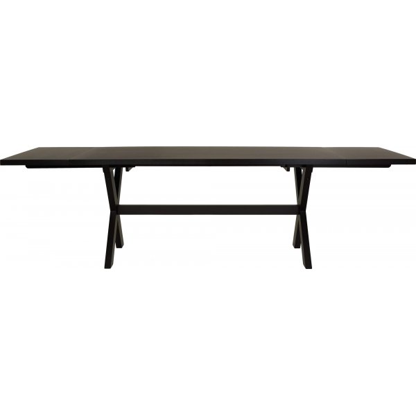 Ravn svart matbord med kryssben 180x90 cm