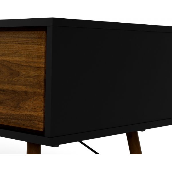 Table basse Ry 101,8 x 48,2 cm - Noir/noyer