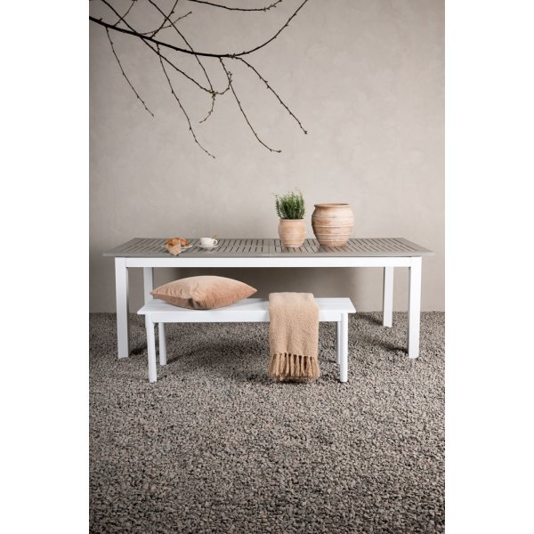 Albany matbord 224 x 100 cm - Grå/Vit Albany matbord 224 x 100 cm - Grå/Vit