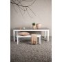 Albany matbord 224 x 100 cm - Gr/Vit