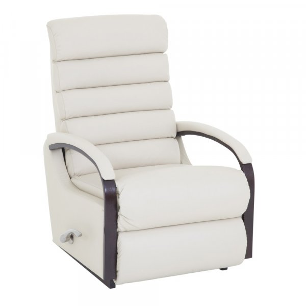 Lazboy Norman reclinerftlj i skinn - Cremefrgad