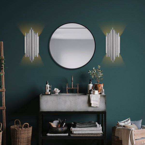 Reis wandlamp 13342 - Chroom