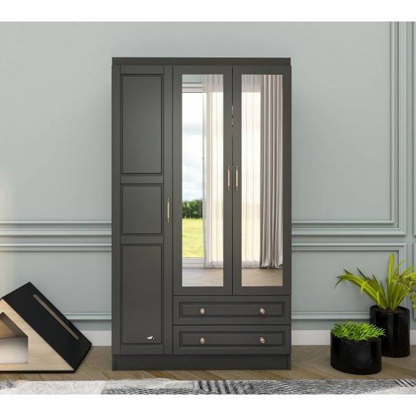Armoire Bahar 105 x 50 x 210 cm - Anthracite