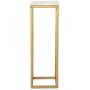 Accent piedestal - 80 cm (vit marmor & mssingsfrgad)
