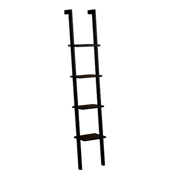 Light smal steghylla utan sarg - mdf - svart