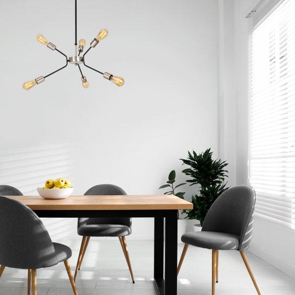 Plafonnier Verum 3841 - Noir/nickel Plafonnier Verum 3841 - Noir/nickel