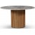 Alunda matbord Ø130 cm - Oljad ek / Silver marmor