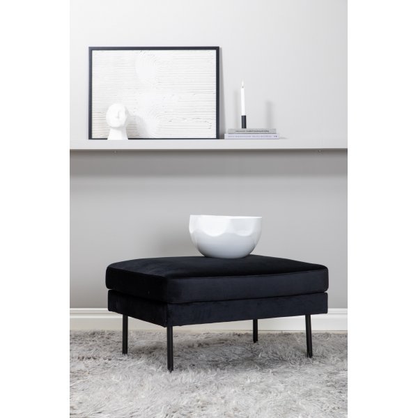 Eden sittpuff - Svart sammet