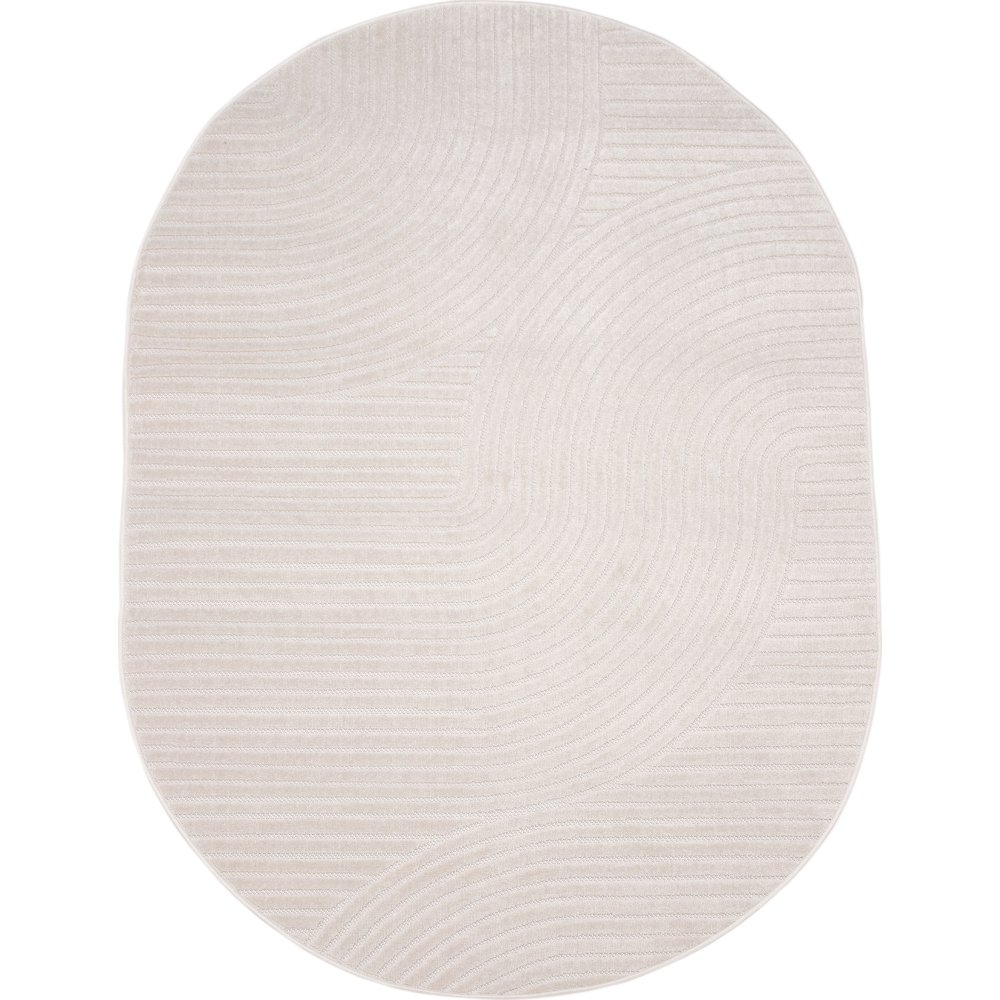 Vince matta oval 230 x 160 cm - Vit - Plastmattor, Mattor