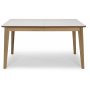 Holger matbord 140cm - Ek / Vit (HPL)