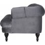 Oxford deluxe chesterfield 3-sits soffa i gr sammet