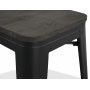 Montreux Barpall i plt vintage - Plt / Mrkbrunt tr