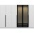 Armoire Cikani avec porte miroir 225x52x210 cm - Blanc
