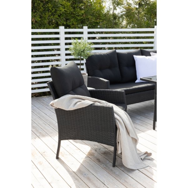 Groupe de canapés Knock - Noir Groupe de canapés Knock - Noir