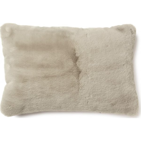 Fluffy prydnadskudde Taupe - 40 x 60 cm