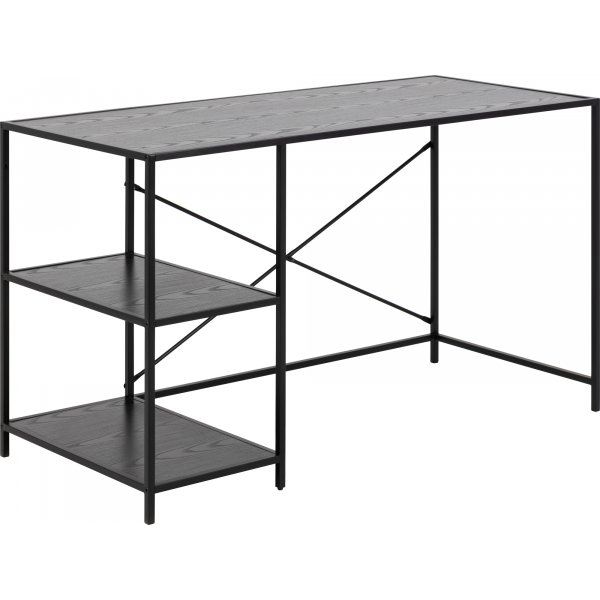 Seaford skrivbord 130 cm - Svart