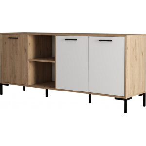 Aurora dressoir - Eiken/wit