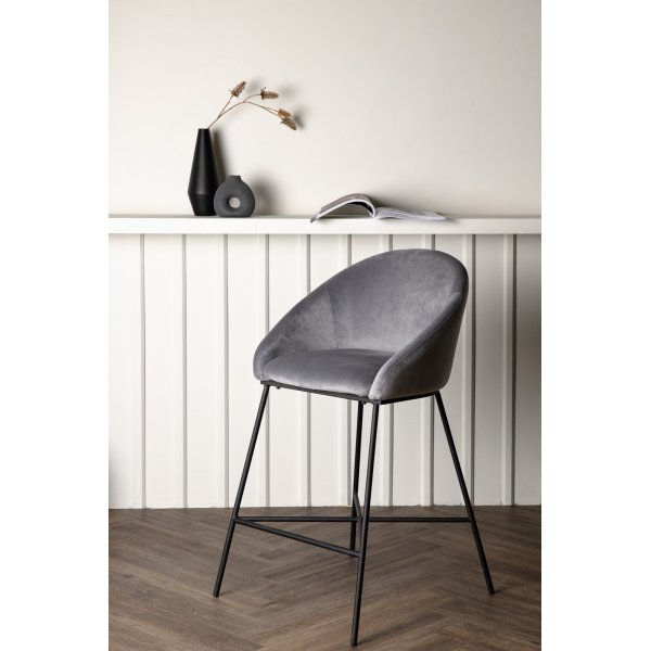 Tabouret de bar Alice - Gris foncé Tabouret de bar Alice - Gris foncé