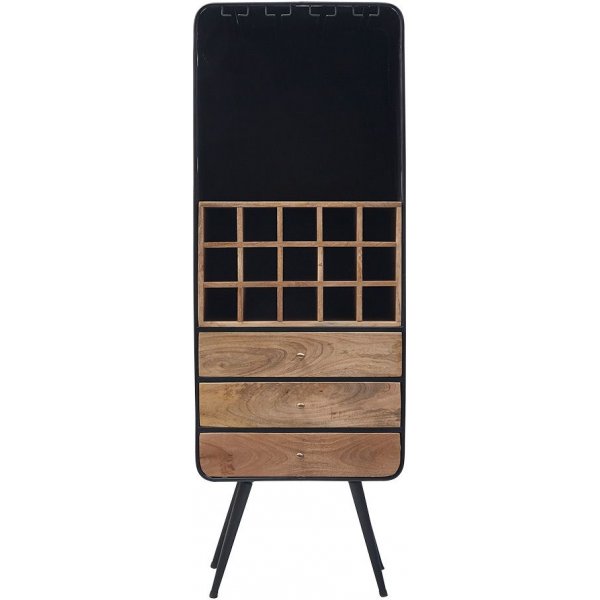 Vinställ Melissa - Trä/svart Vinställ Melissa - Trä/svart