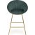 Tabouret de bar Pelican 112 - Vert fonc/or