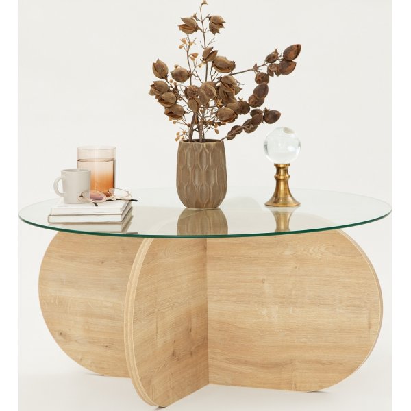 Table basse Bubble Ø75 cm - Chêne saphir Table basse Bubble Ø75 cm - Chêne saphir