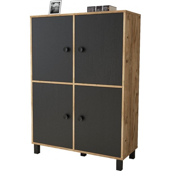 Vilamo skåp 45 - Furu/svart Vilamo skåp 45 - Furu/svart