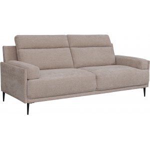 Amsterdam beige 3-sits soffa med hög rygg