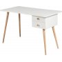 Balbina skrivbord 120x60 cm - Vit