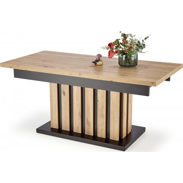 Table basse Baretti 130-170 x 65-82 cm - Chêne artisanal/noir Table basse Baretti 130-170 x 65-82 cm - Chêne artisanal/noir