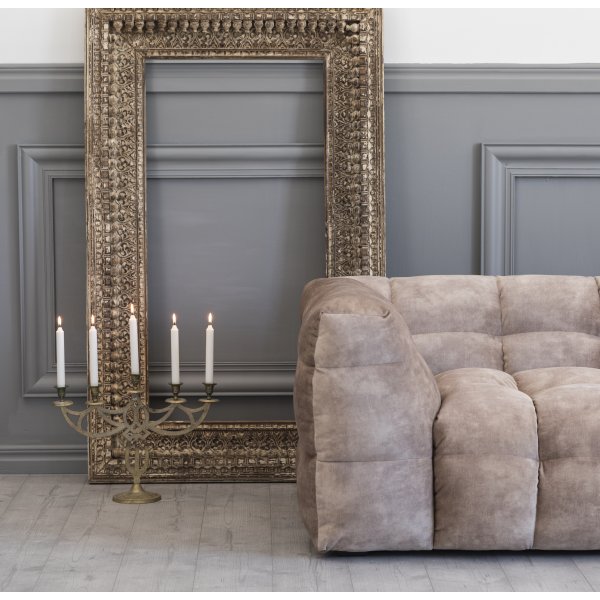 Nova 3-sits soffa - Beige sammet Nova 3-sits soffa - Beige sammet