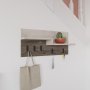 Harmon kleerhanger - Donkerbruin/grijs marmer