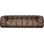 Bill 3-sits soffa - Vintage brun (Lder utseende)