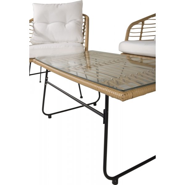 Groupe de canapés Viga - Rotin/blanc Groupe de canapés Viga - Rotin/blanc