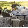 Matgrupp Aster: Runt bord 112 cm med 4 st karmstolar