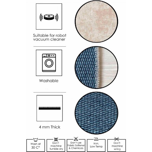 Tapiso 445 matta - Bomull - 120 x 180 cm