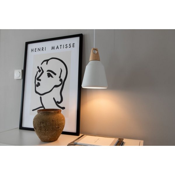 Marhult taklampa - Vit