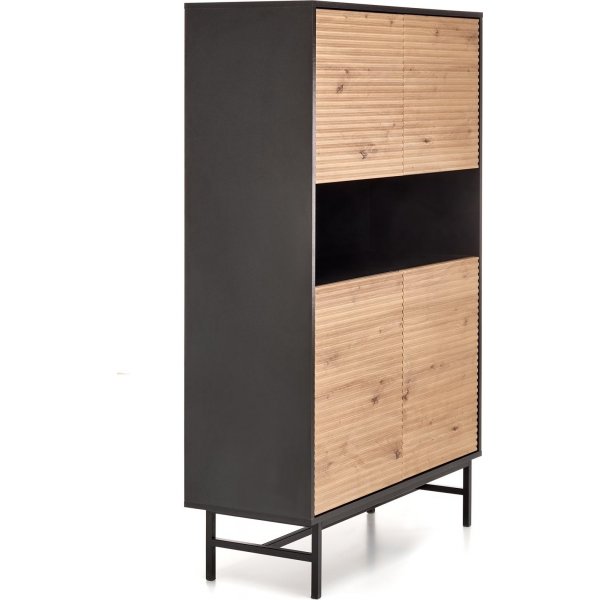 Armoire Laguna - Chêne artisanal/noir Armoire Laguna - Chêne artisanal/noir