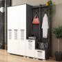 Asimo kleerhanger 160 x 45 x 183 cm - Antraciet/wit