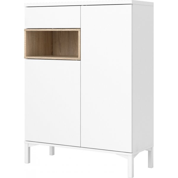 Armoire Roomers - Blanc/chêne Armoire Roomers - Blanc/chêne